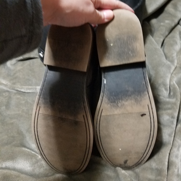 SOLD-- Black Lace-up Knee high Boots - Picture 5 of 7